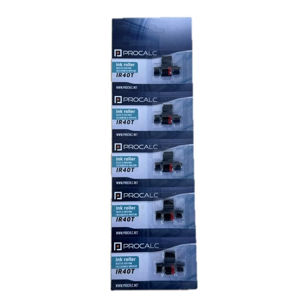 Pc-Ir40T Rolete De Impressao Bicolor Cartela Com 5