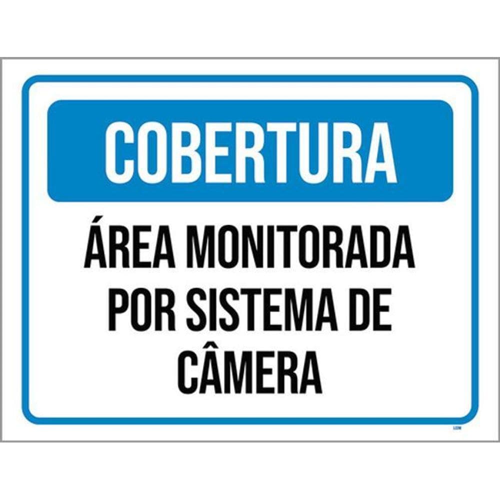 Kit 5 Placas Cobertura Monitorada Sistema Câmera 36X46