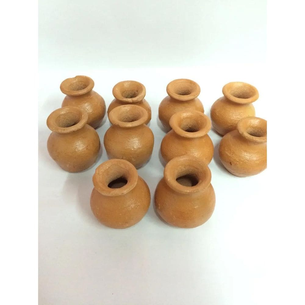 Vaso De Barro Pequeno 5Cm X 5 Cm - 100 Un Artesanal Vasinhos