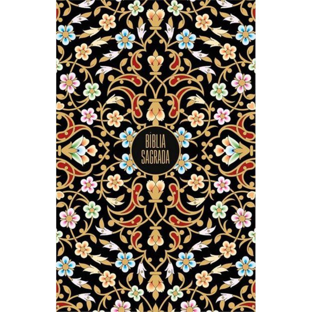 Bíblia Nvi - Capa Dura - Flores Douradas