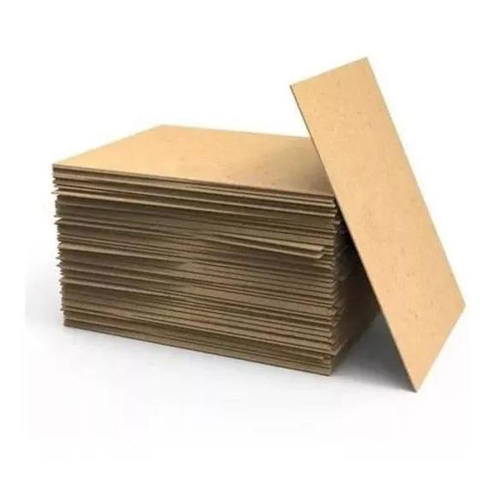Chapa Mdf Cru 3Mm Placa Artesanato 10X15Cm - 50Und