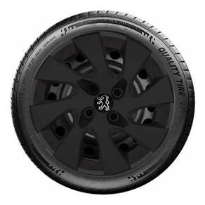 Kit Calota Peugeot 206 207 308 Hoggar Aro 15 Preta Tf195Pf