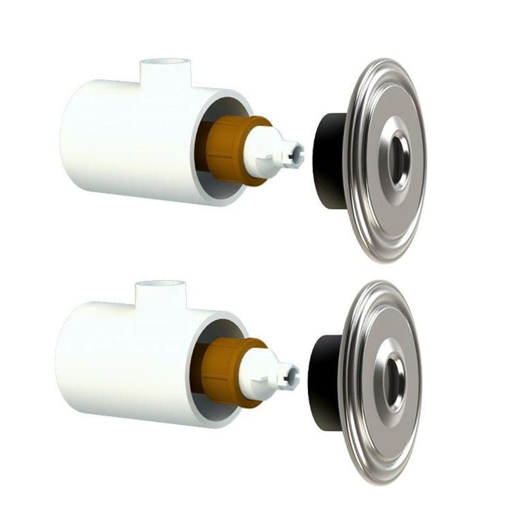 Kit 3 Dispositivos Hidromassagem Inox 50Mm Piscina Alvenaria