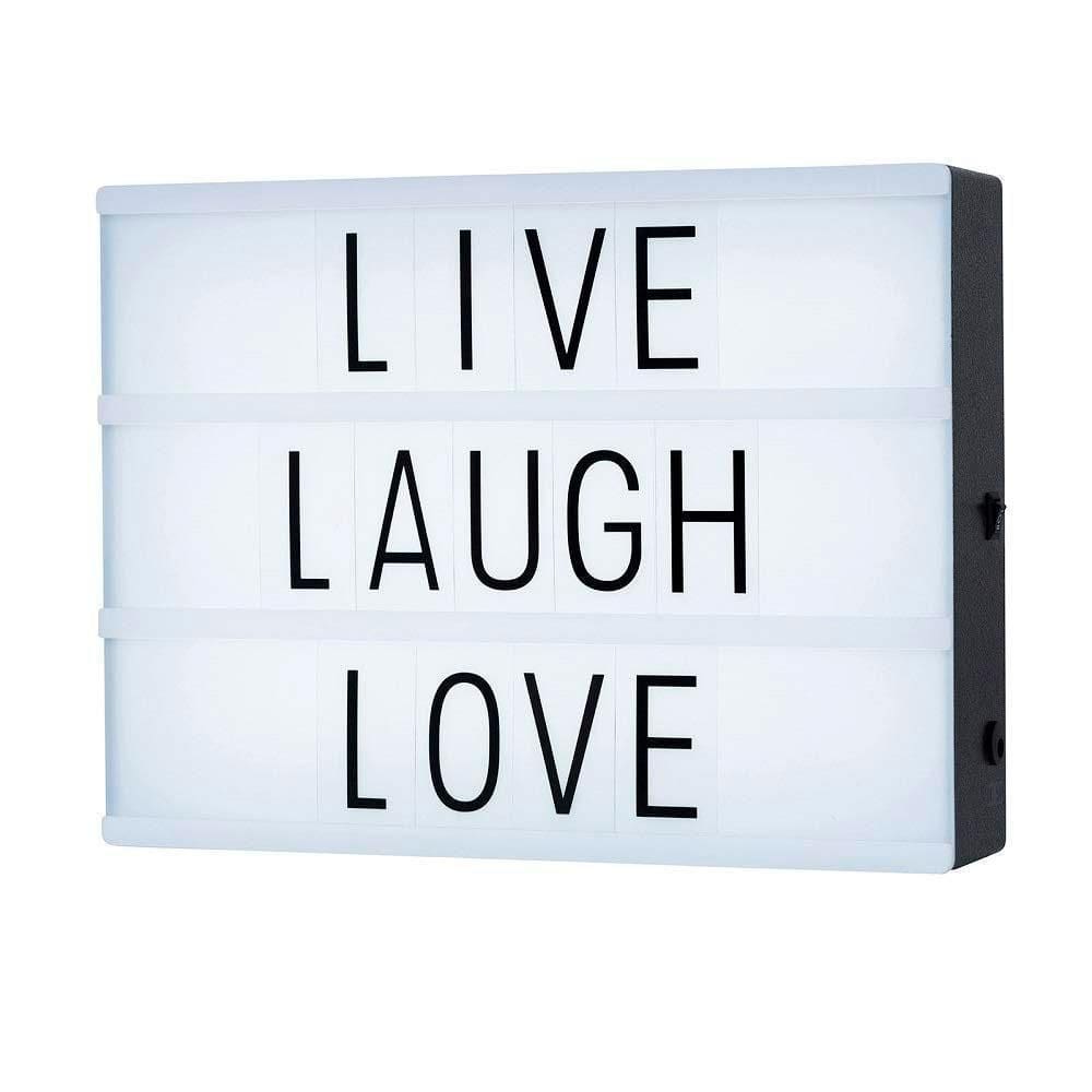 Luminária Cinema Light Box Led A4 + 96 Caract.