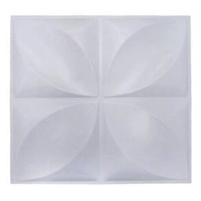 Kit 20 Placas Decorativas 3 D Pétalas Branco 50X50 Cm