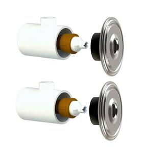 Kit 3 Dispositivos Hidromassagem Inox 50Mm Piscina Alvenaria