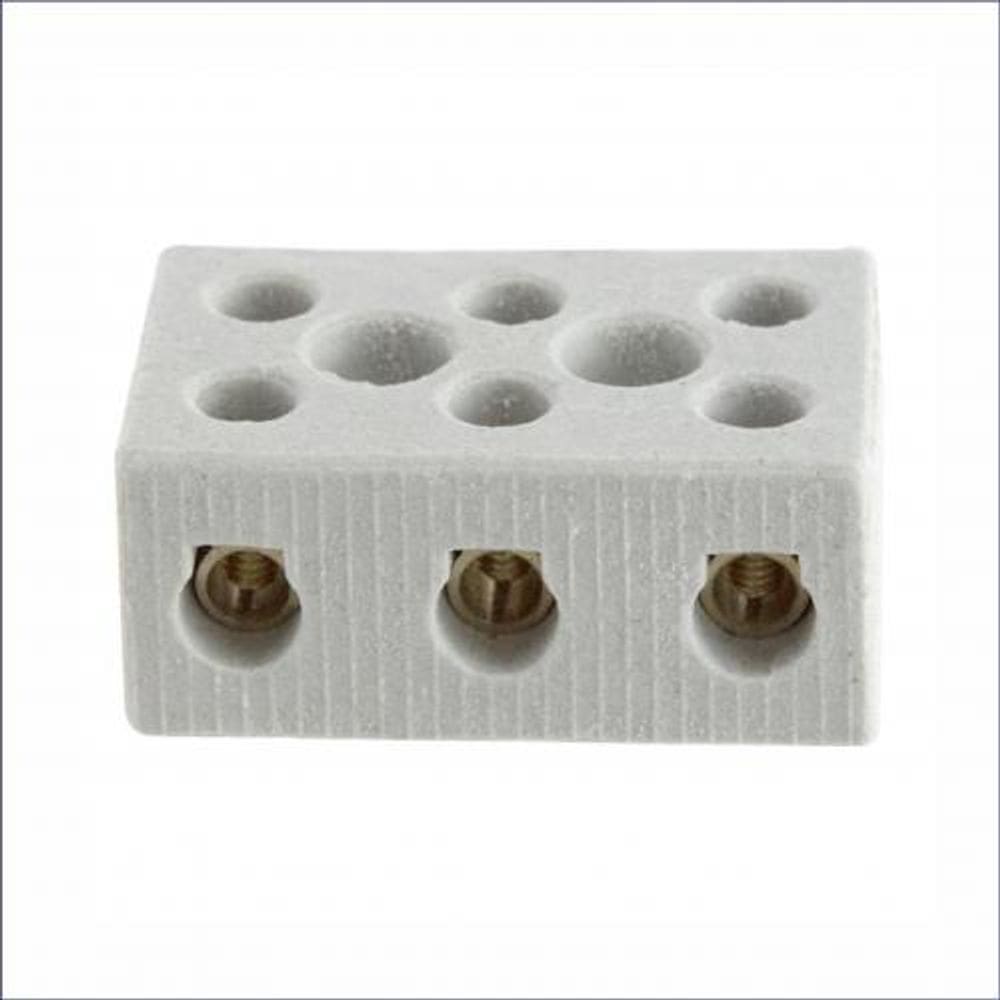 Conector Chuveiro Porcelana Tripolar 16Mm 50A 600V