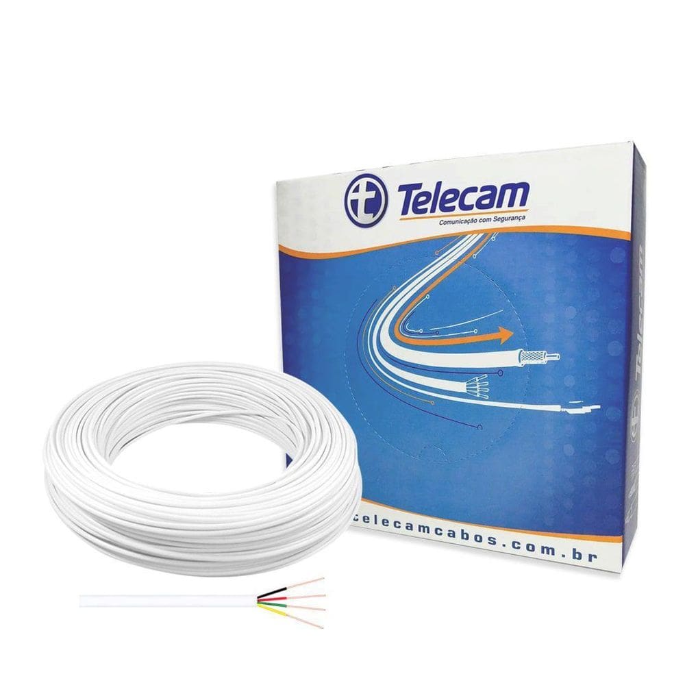 Cabo Alarme 04 Vias 04X50 - 100M