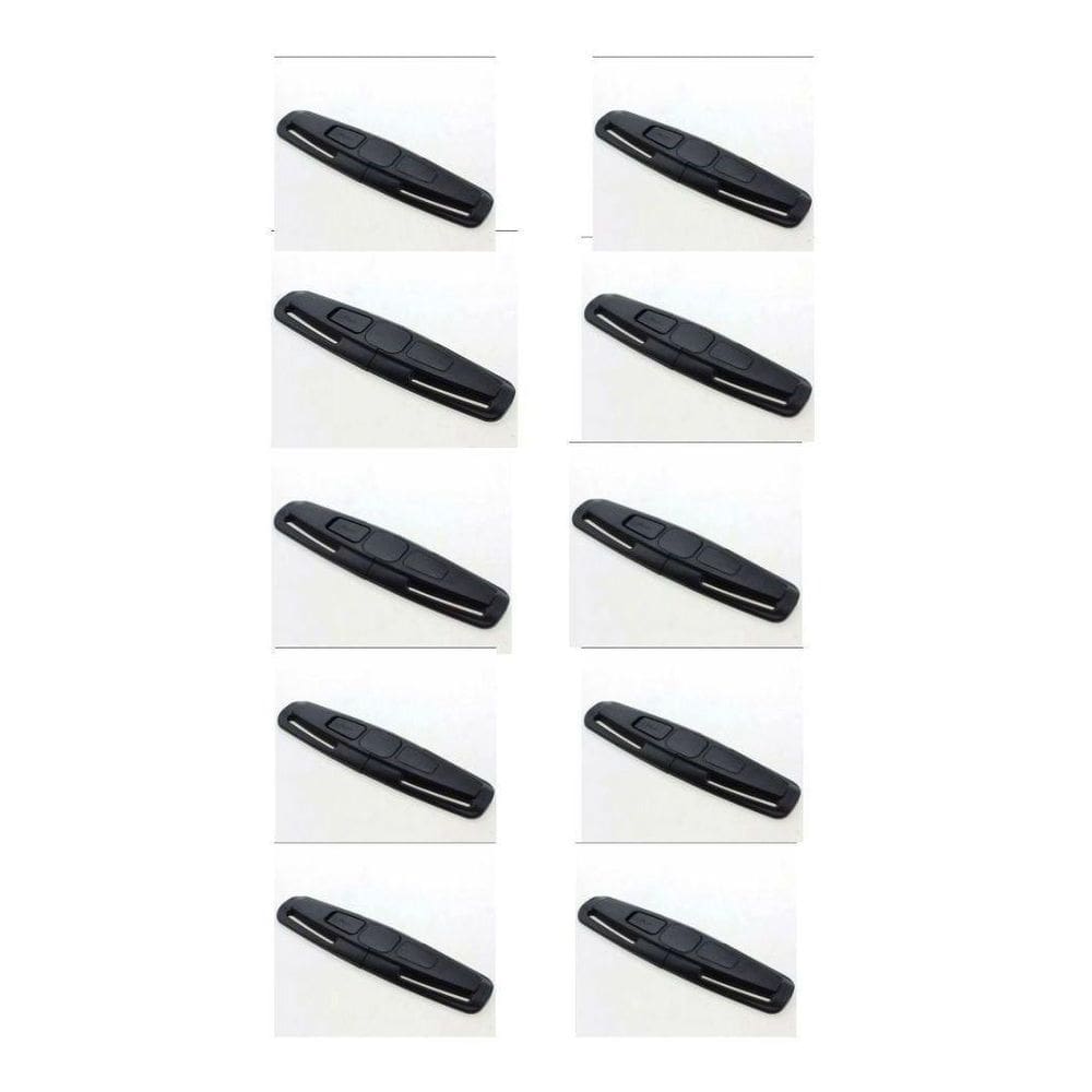 Kit Com 10 Trava Cinto De Segurança Bebe Clip Cadeirinha