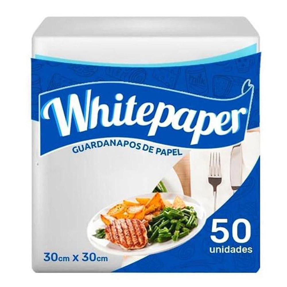 Guardanapo Papel Folha Simples 30X30 - 20X50 Uni White Paper