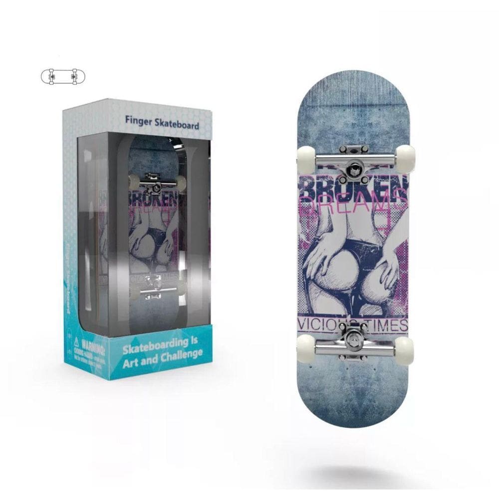 Fingerboard Skate De Dedo Profissional Completo Broken Girl
