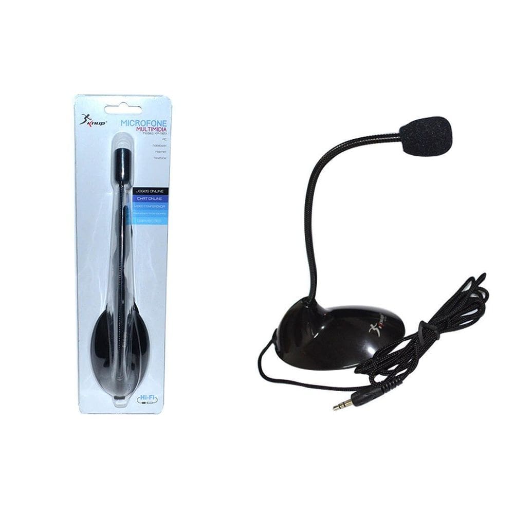 Microfone Mesa Pc Flexivel Alta Sensibilidade Skype Gamer