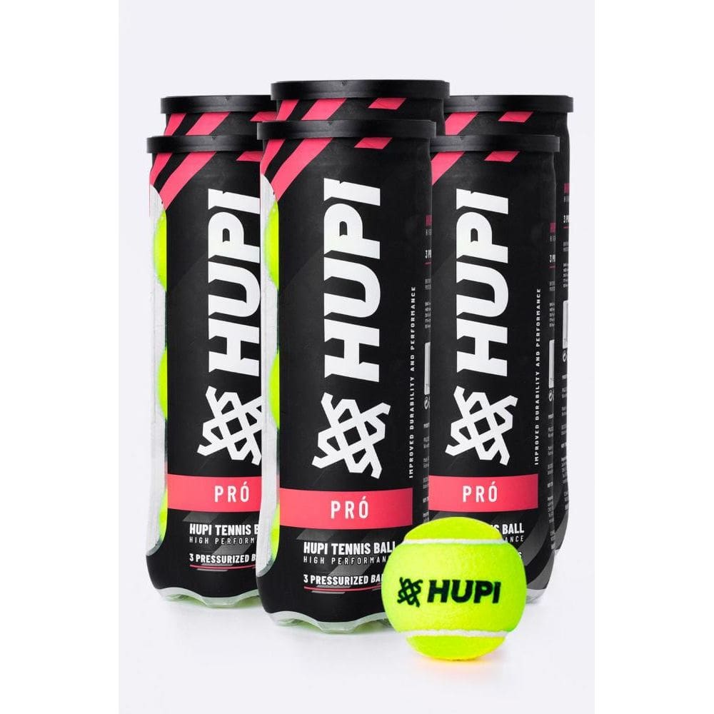 Kit 06 Tubos Bola Tênis HUPI Pró