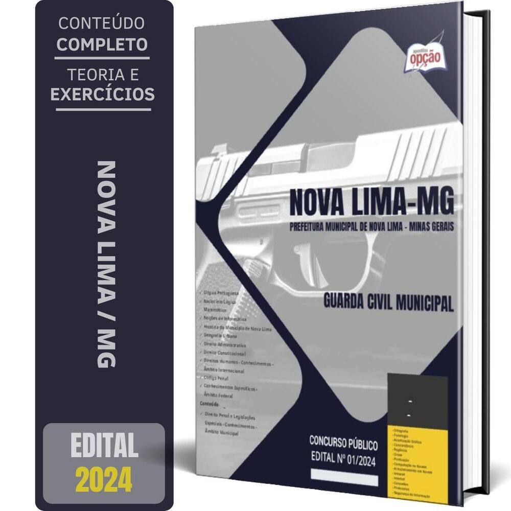 Apostila Prefeitura Nova Lima Mg 2024 Guarda Civil Municipal