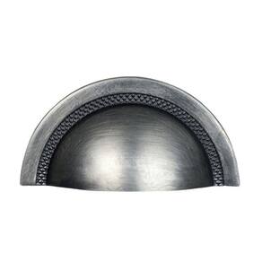 Puxador De Gaveta Sobrepor Zen Concha Shell - Niquel Velho