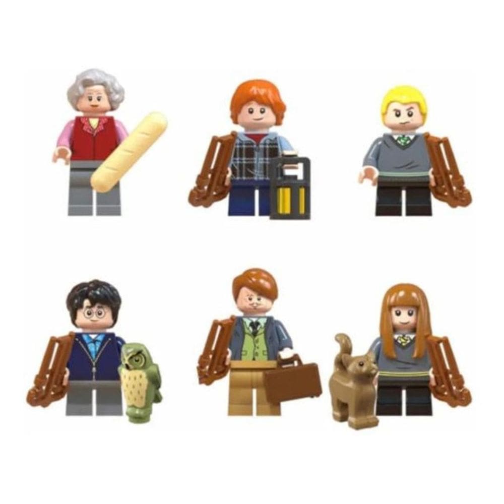 Kit Blocos De Montar Harry Potter Ron Malfoy Susan Bones
