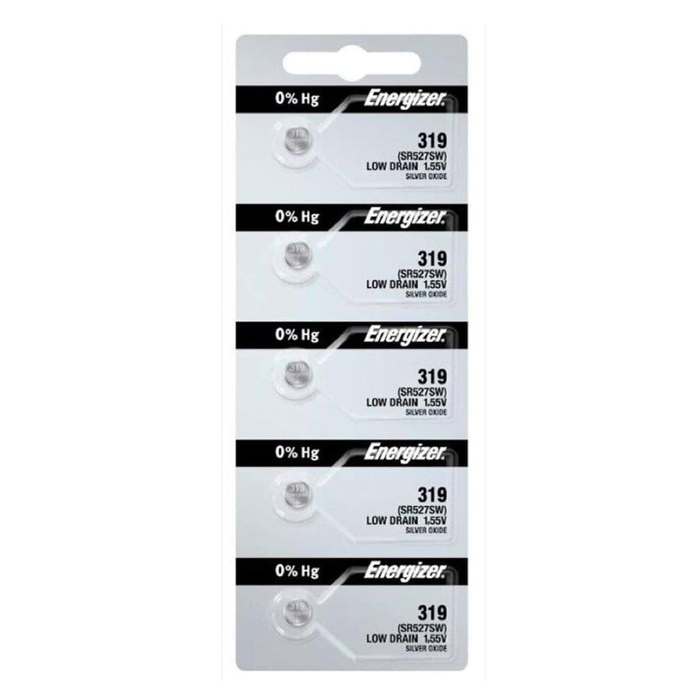 Pilha Bateria Relógio 319 Sr527Sw Energizer C/5 Un