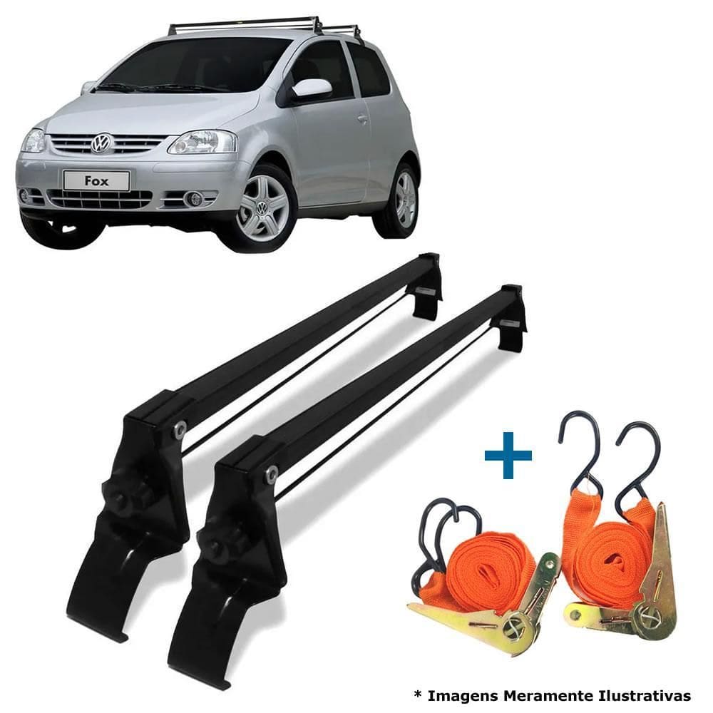 Rack de Teto Fox 2 Portas 2004-2017 + 2 Cintas Catraca