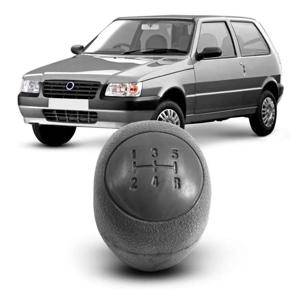 Bola Manopla Câmbio Fiat Uno Mille 09 10 Fiorino Cinza