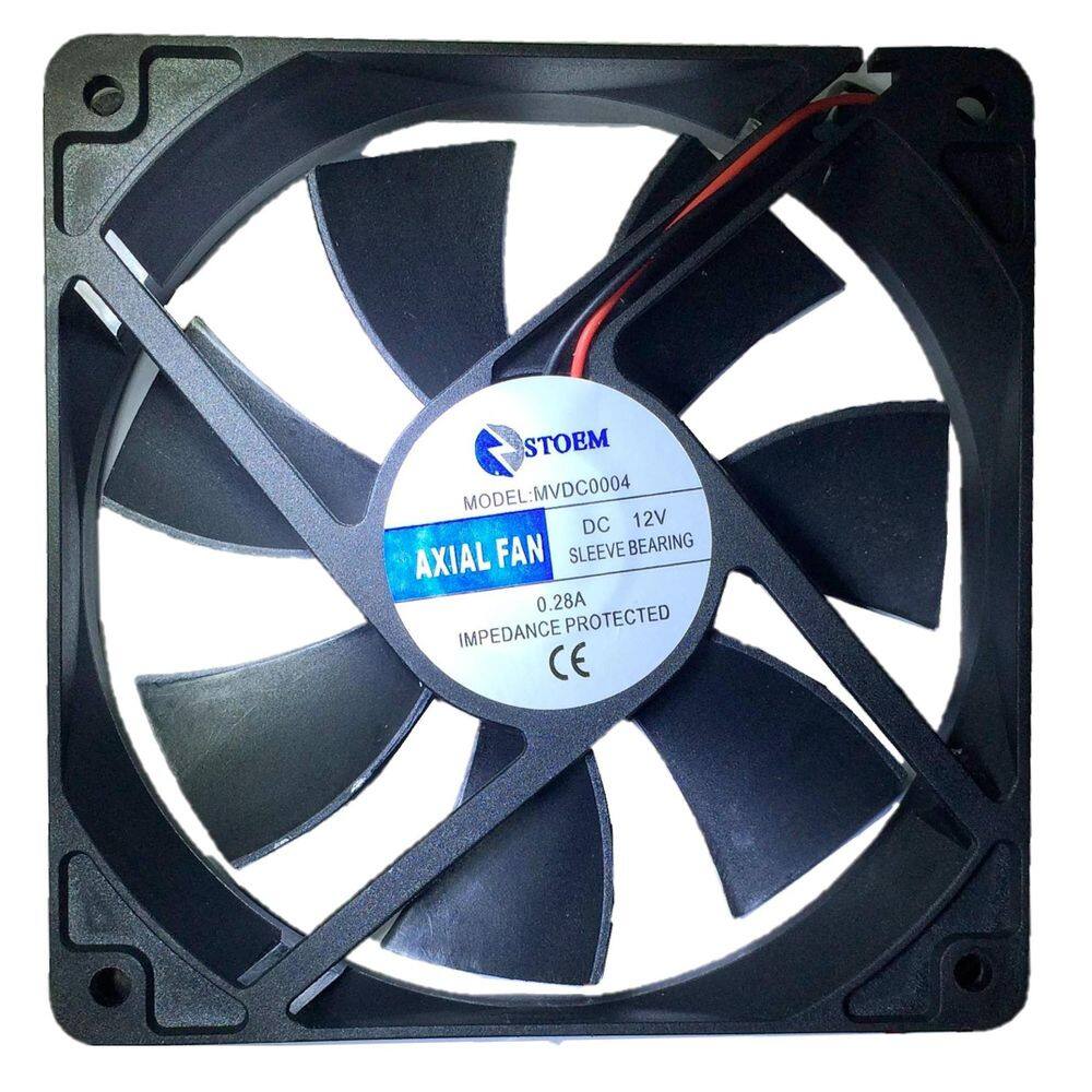 Microventilador 120X120X25Mm Mvdc0004 Preto Cooler Storm 12V