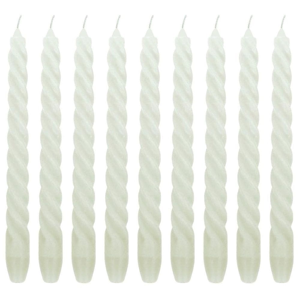 10 Vela Torcida 25 Cm Brancas Decoração Festa Casamento