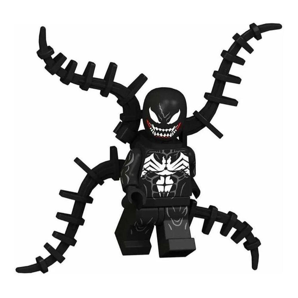 Venom Vilão Homem Aranha Boneco Blocos De Montar