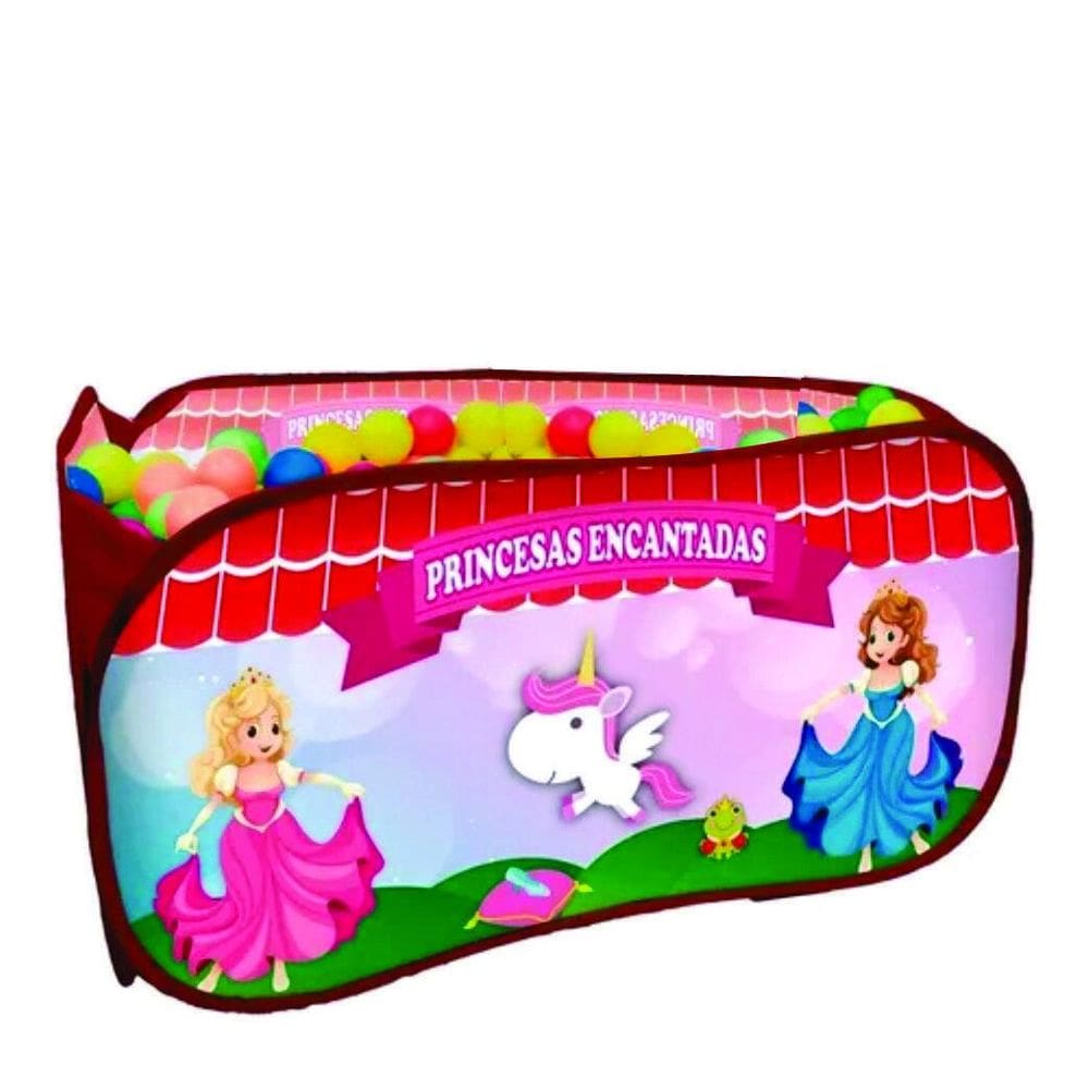 Piscina Infantil Com 100 Bolinhas Princesas Encantadas