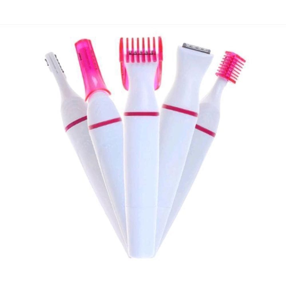 Depilador Elétrico 5 em 1 Sweet Mini - Rosa e Branco