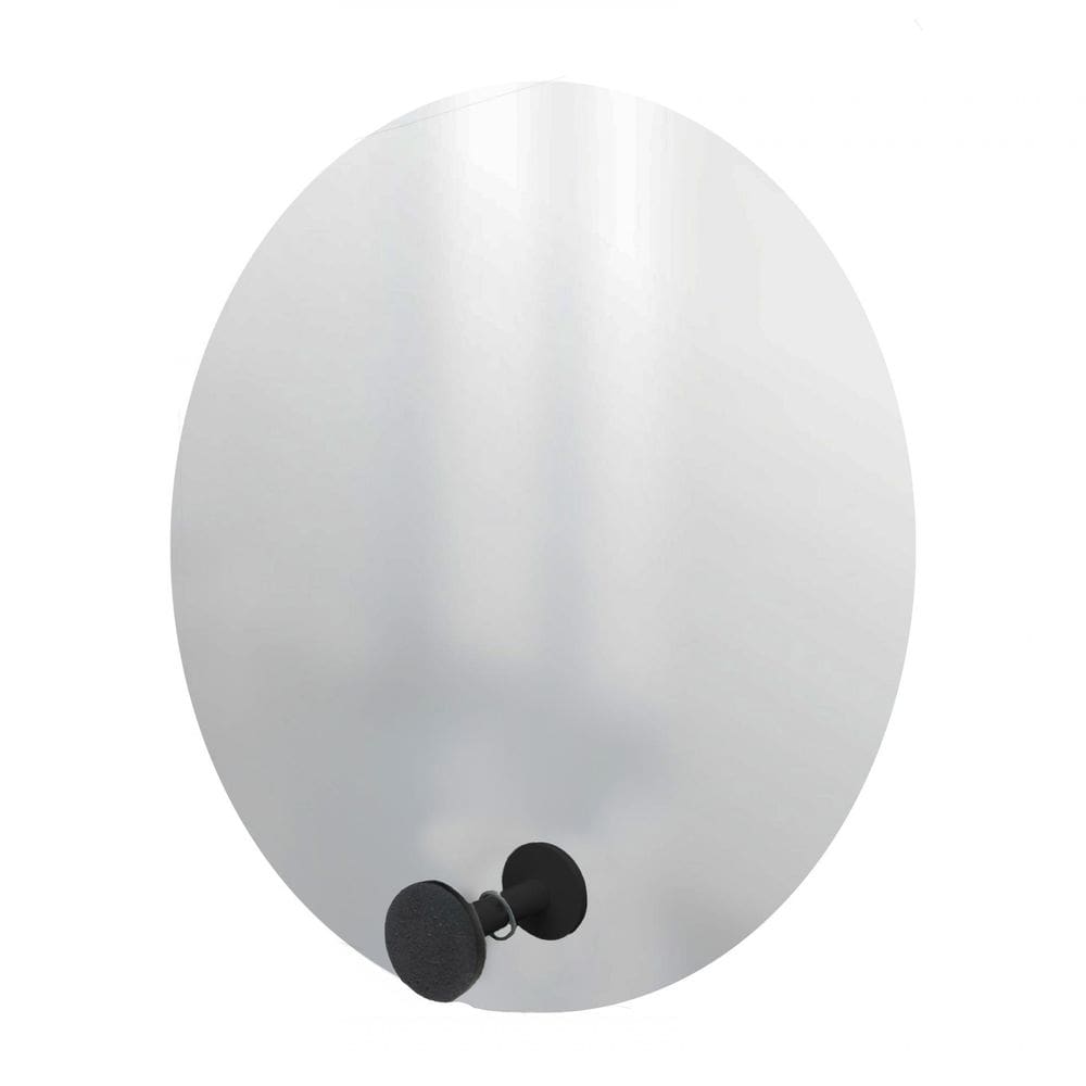 Espelho Funcional Hook Preto 50 Cm Redondo