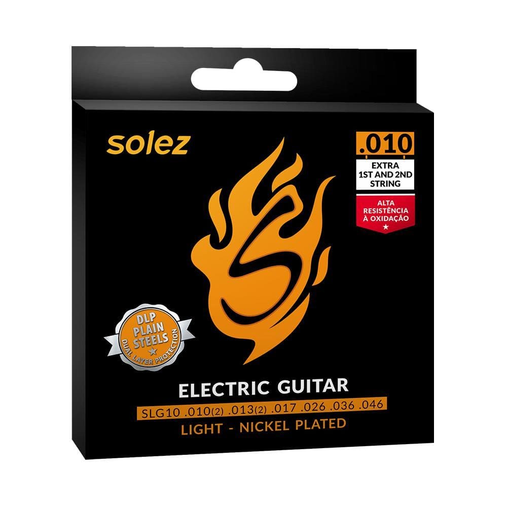 Encordoamento Guitarra Solez 010 046 SLG10 Nickel Plated