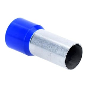 Kit 50Pçs Terminal Tubular Ilhós 120Mm Isolado Azul E120-27