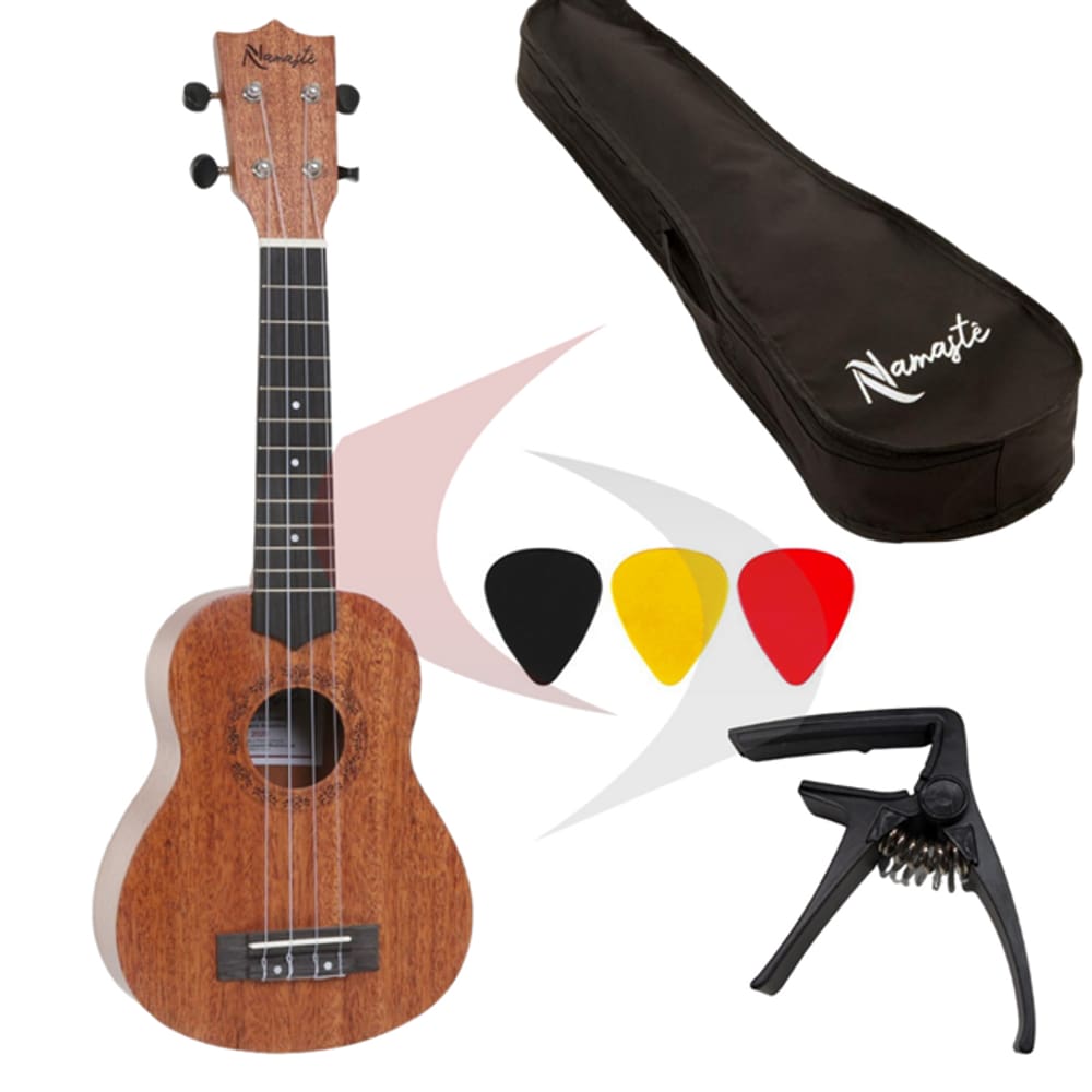 Ukulele NU23MBQ - Soprano Acústico - PRO FIRE - Com 3 Palhetas, Bag e Capotraste