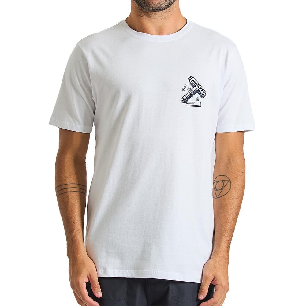 Camiseta Hurley Shop SM25 Masculina Branco
