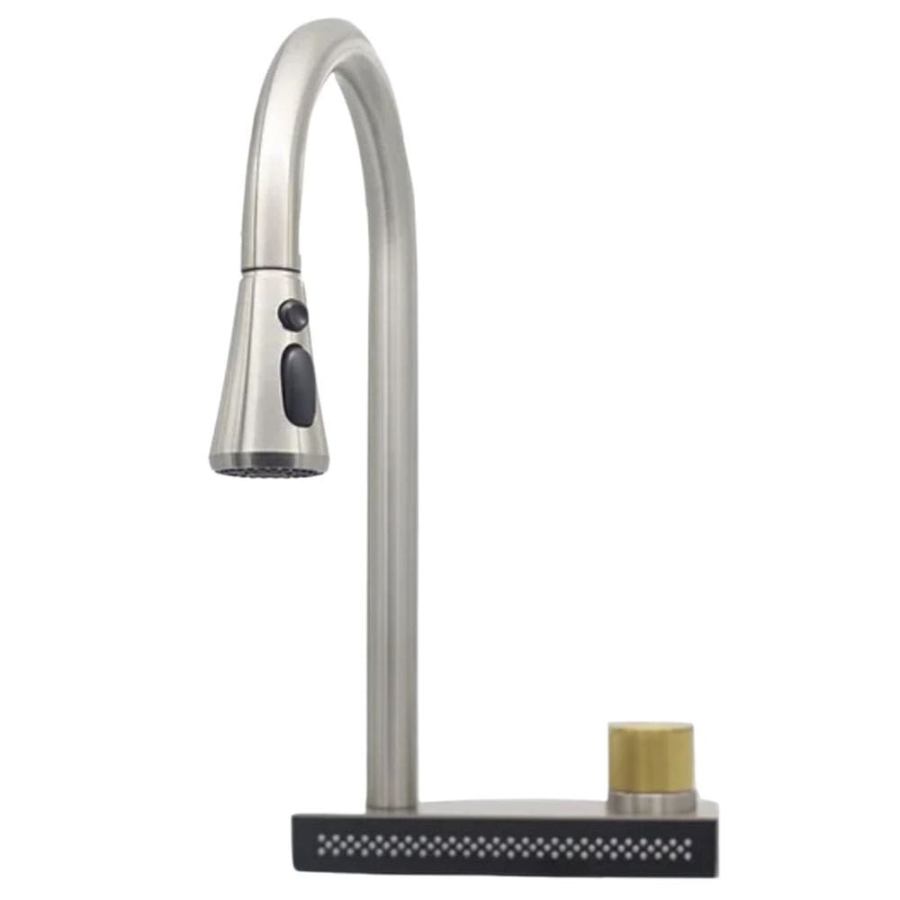 Torneira Misturador Monocomando Cascata Cozinha DG1027 Escovado