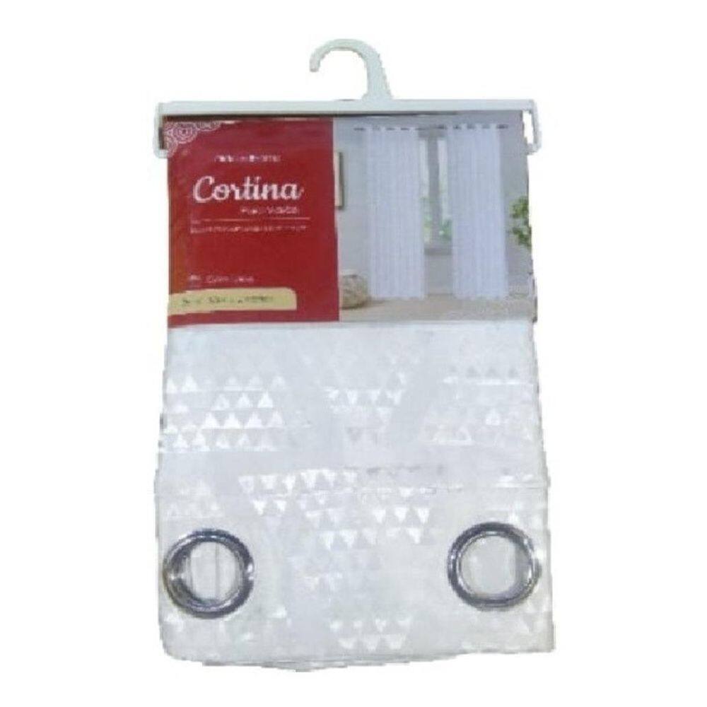 Cortina Desenhada Tecido 2X1,80 Modelo Ungria Brilhante