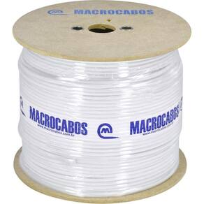Cabo Coaxial Rgc-59 67% Branco Bobina 300 Metros