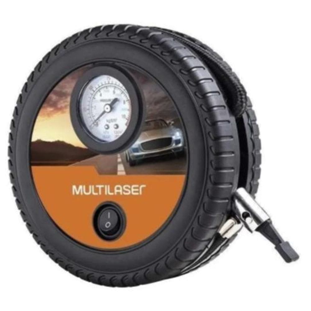 Compressor De Ar Mini Bateria Portátil Multilaser Au615 12V