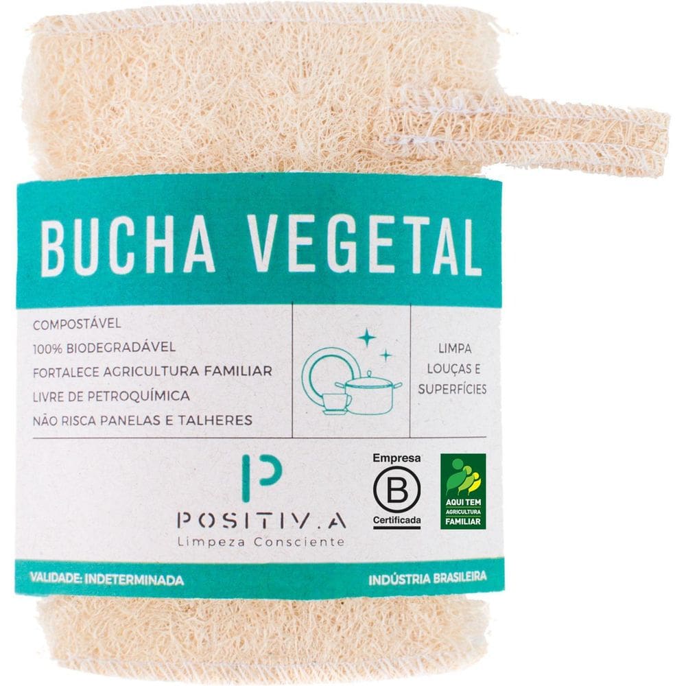 Bucha Vegetal Positiva Banho E Louça Artesanal