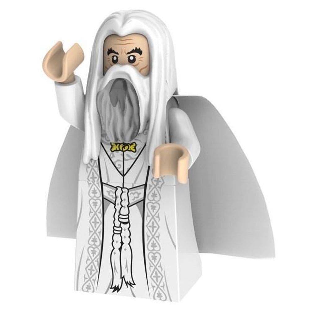 Minifigures Saruman Filme Senhor Dos Anéis Blocos De Montar