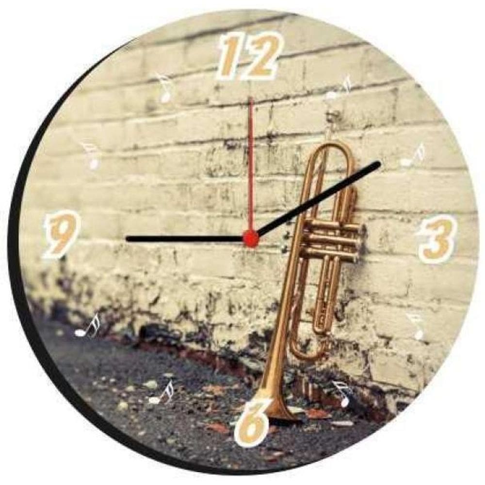 Relógio De Parede Decorativo Estilo Música 10