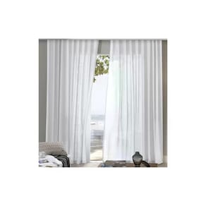 Cortina Bella Janela 420x250 cm Duplex Monaco Barrada Branco