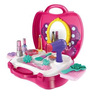 Maleta Workshop Junior Fashion 21 Itens Rosa Multikids Br771