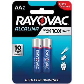 Pilha Rayovac Alcalina Pequena com 2