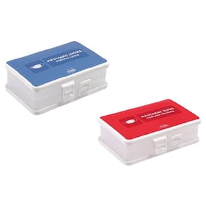 Porta Mascara Compartimento Duplo Portátil Prático Proteção