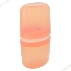 Porta Escova de Dentes Creme e Fio Dental com Tampa Coza Bul
