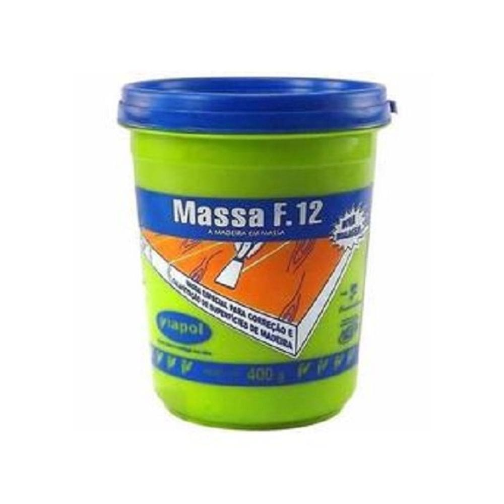 Massa de Correção de Madeira Viapol F.12 Mogno 400 gr