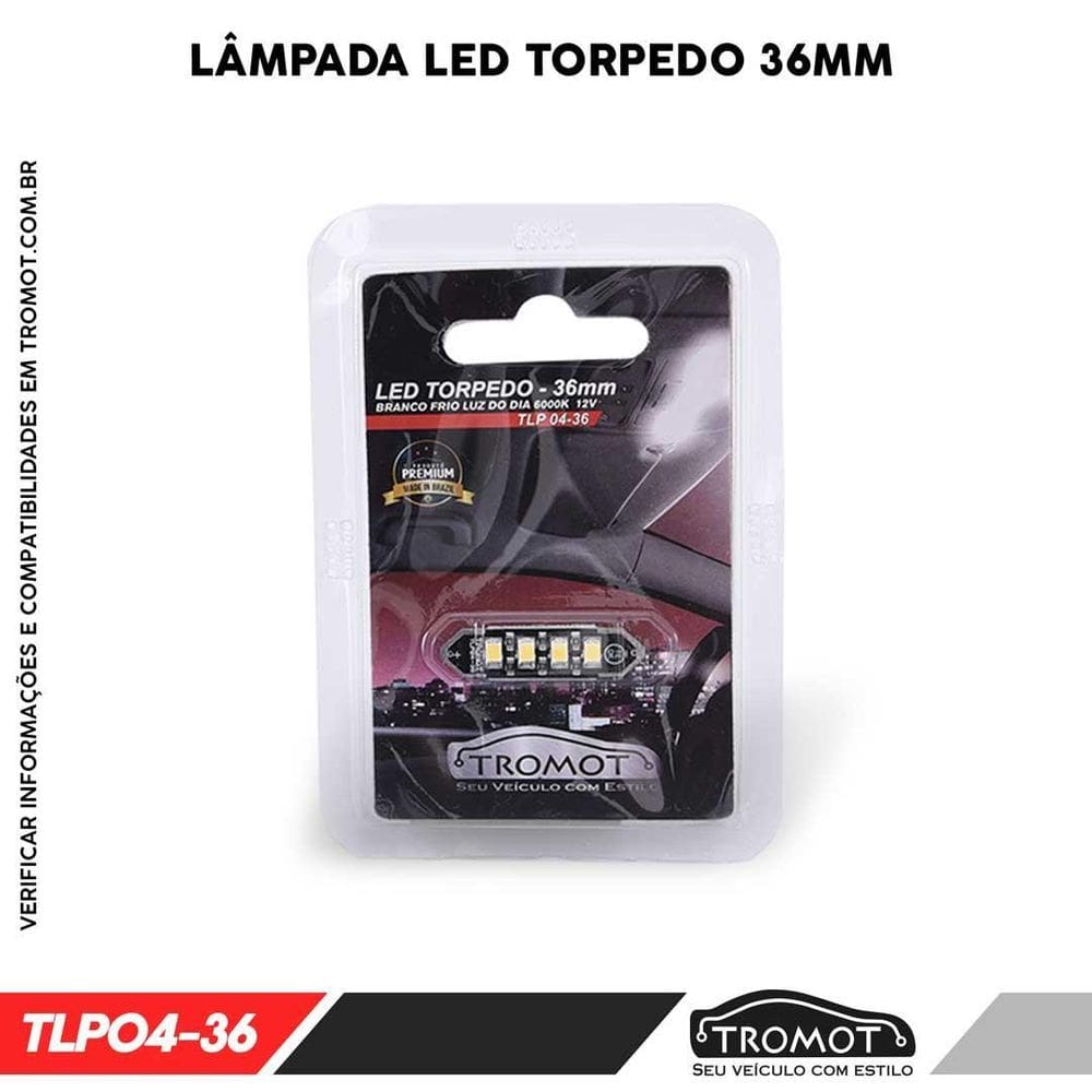 Led Torpedo 36Mm  Embalagem Com 1 Peça
