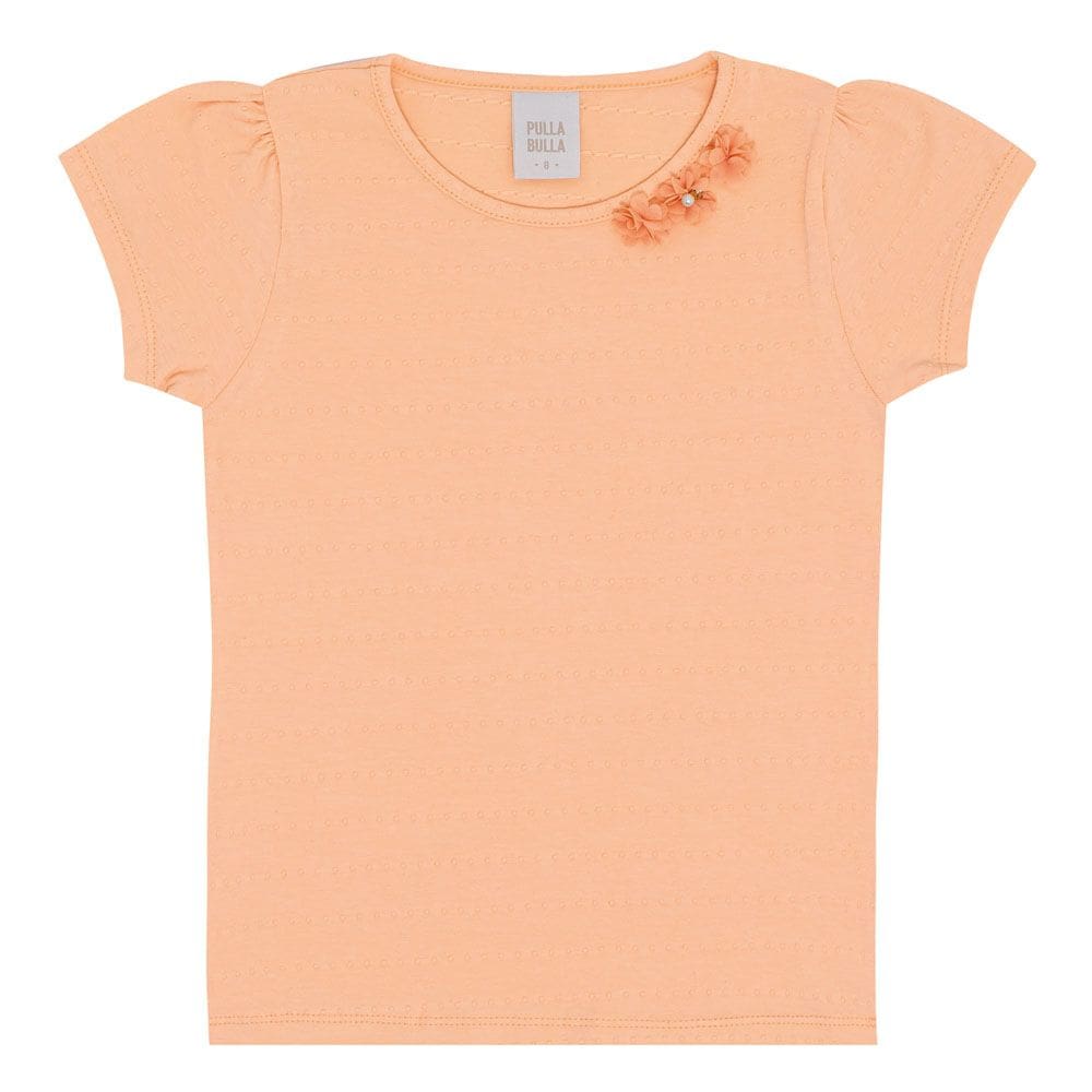 Blusa Infantil Menina - Pessego - 50706-1292