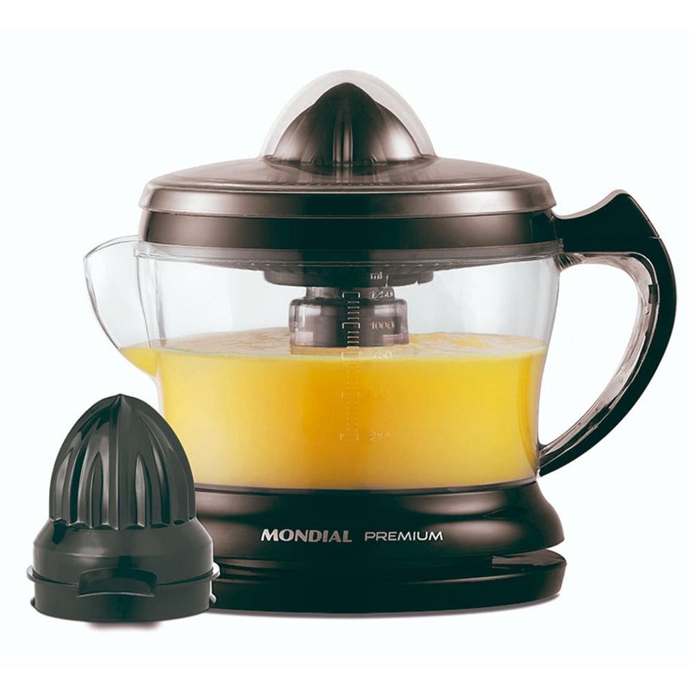 Extrator De Frutas Para Suco Mondial Premium Preto E02 127V