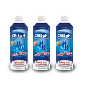 Kit 3 Redutor De Ph E Alcalinidade Para Piscina 1 Lt